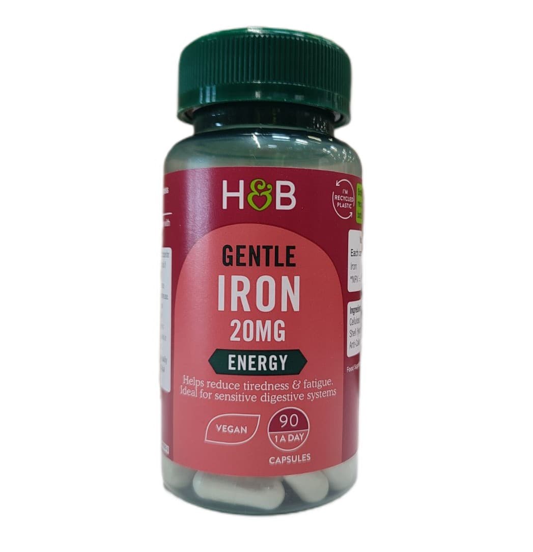Holland & Barrett Gentle Iron - 90 Vcaps – Holland & Barrett packaging