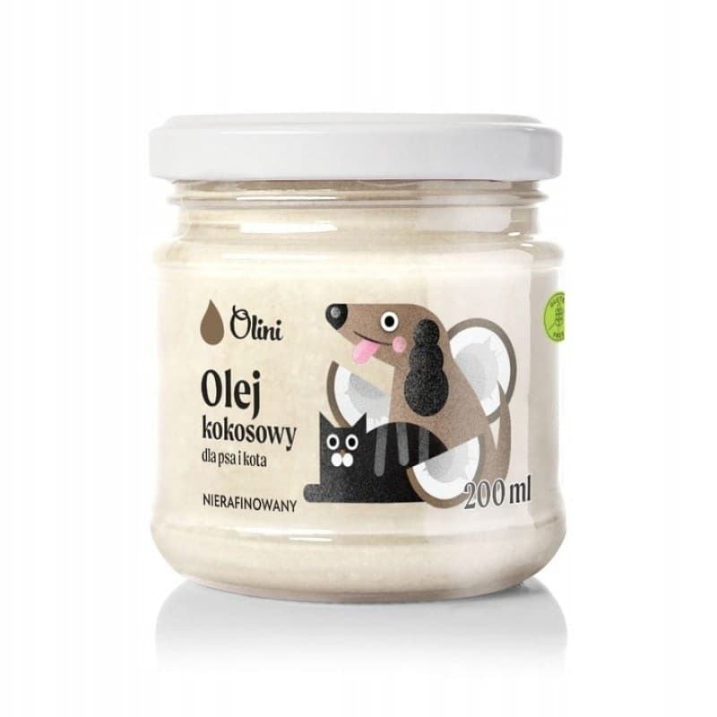 Olini Coconut Oil for Dogs and Cats 200 ml – olini packaging