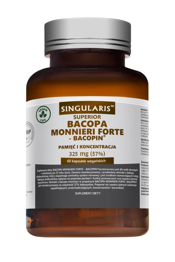 Singularis Bacopa monnieri Forte 325 mg 60 capsules – Singularis packaging