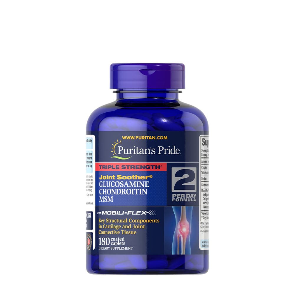 Puritan'S Pride - Joint Soother Glucosamine Chondroitin MSM – Puritan's Pride förpackning