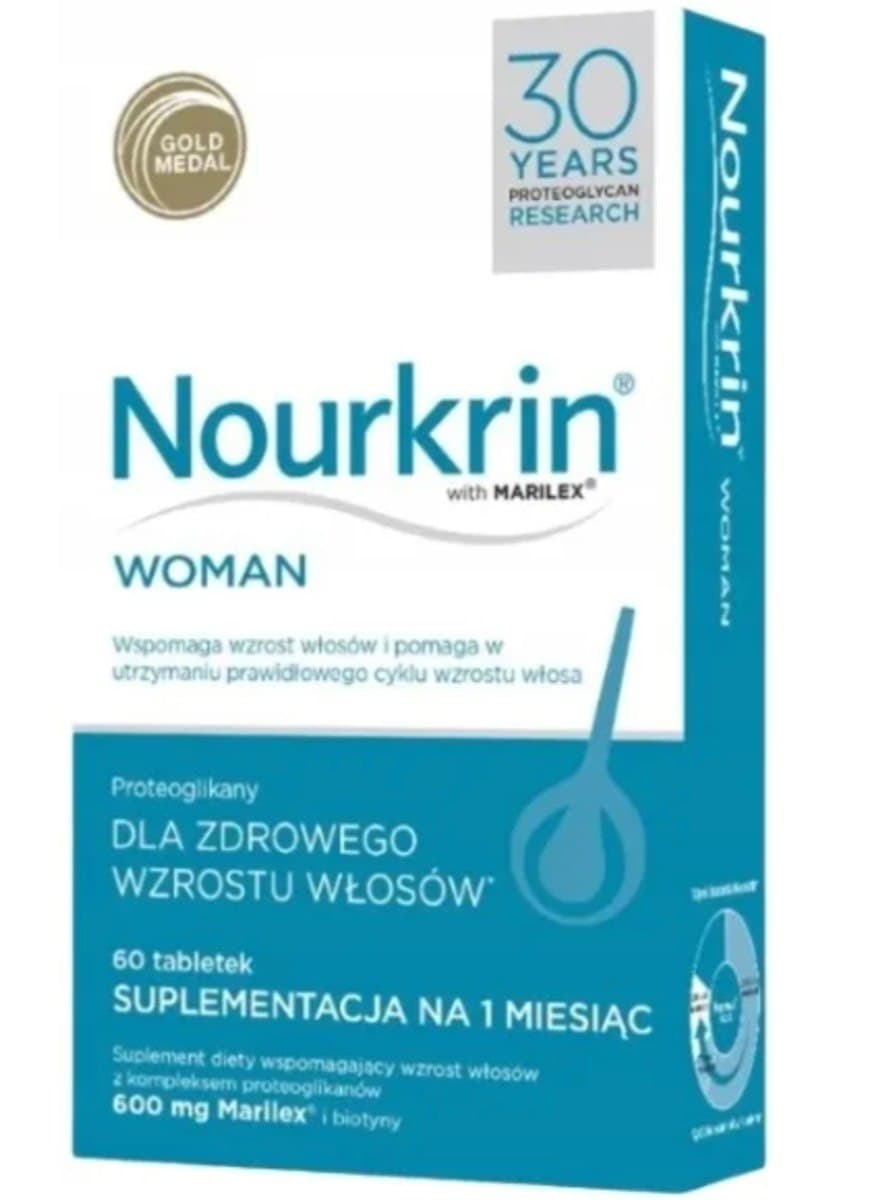 Trichopartner Nourkrin Woman protéoglycanes 60 comprimés – Nourkrin emballage