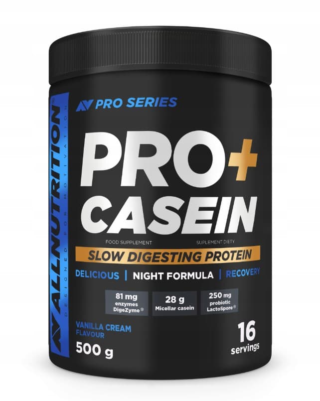 Allnutrition - Casein, Vanilla Cream - 500g – Allnutrition förpackning