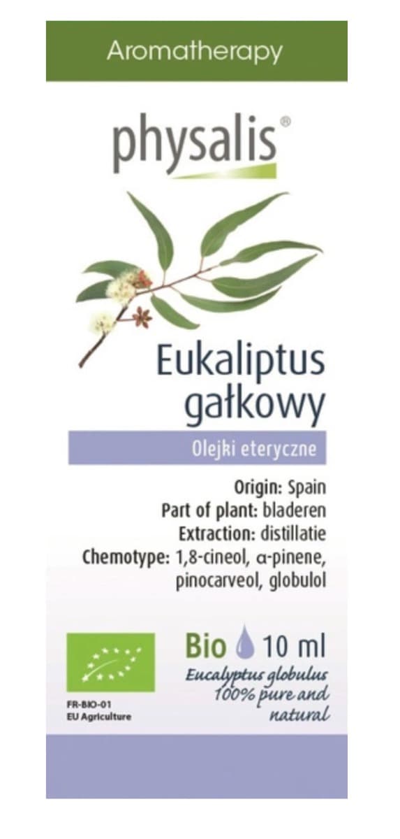 Bio Planet Physalis Huile Essentielle Eucalyptus Globulus BIO 10 ml – Physalis emballage