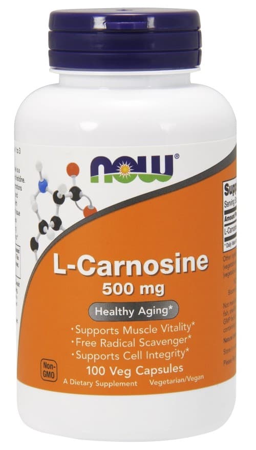 NOW Foods - L-Carnosine - 500mg – NOW Foods förpackning