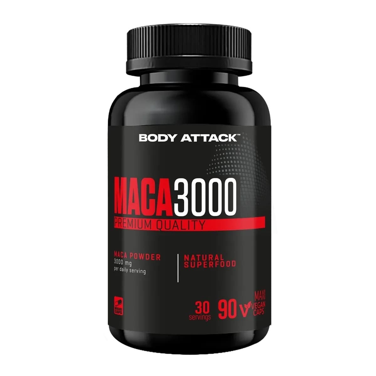 Body Attack - Maca 3000 - 90 Capsules – packaging