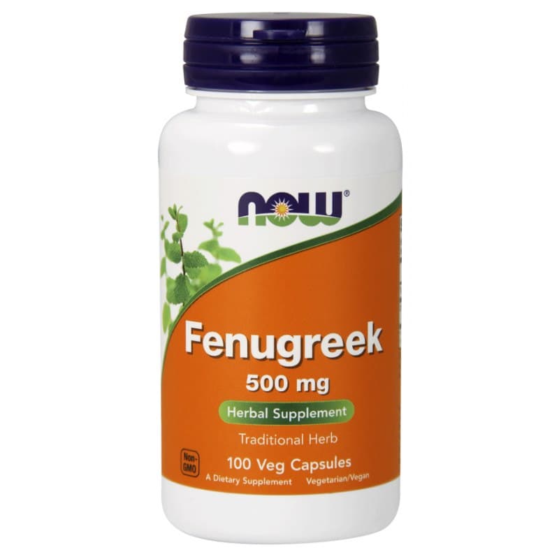 NOW Foods Fenugreek 1000 mg - Vegetarian Capsules – NOW Foods packaging
