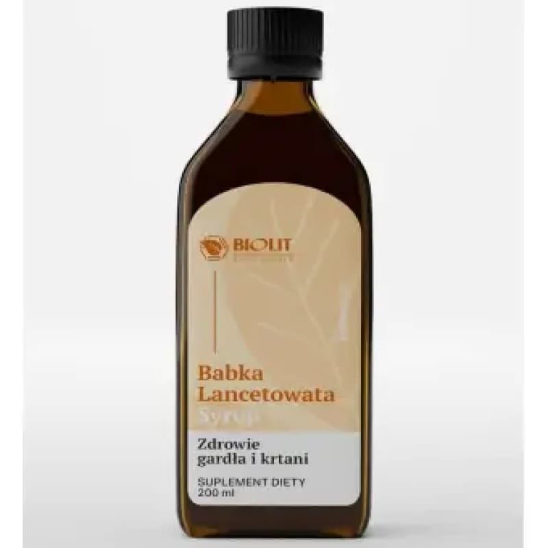 Biolit - Organic Lancetleaf Syrup - 200 ml – packaging