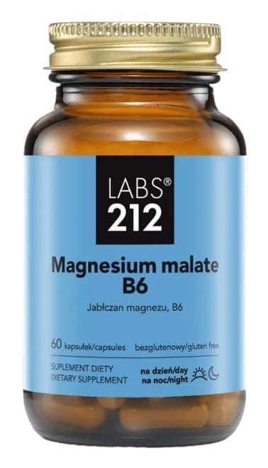 LABS 212 - Magnesium Malat + Vitamin B6 - 60 Kapseln – LABS 212 Verpackung