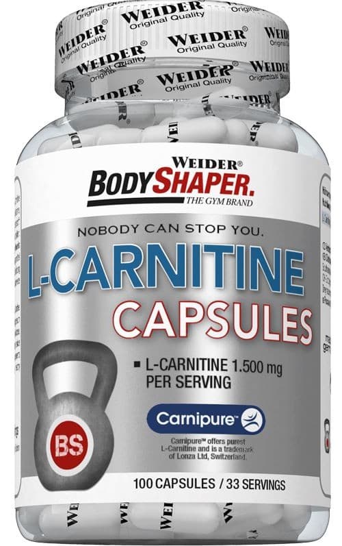 Weider L-Carnitine Caps 500 mg - 100 capsules