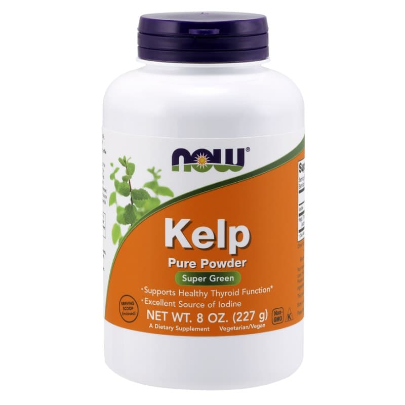 NOW Foods Kelp Pure Powder 227g – NOW Foods förpackning