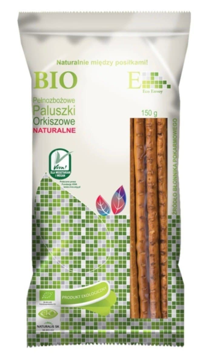 Eco Univer - Organic Whole Grain Spelt Sticks - 150 g – Eco Univer förpackning