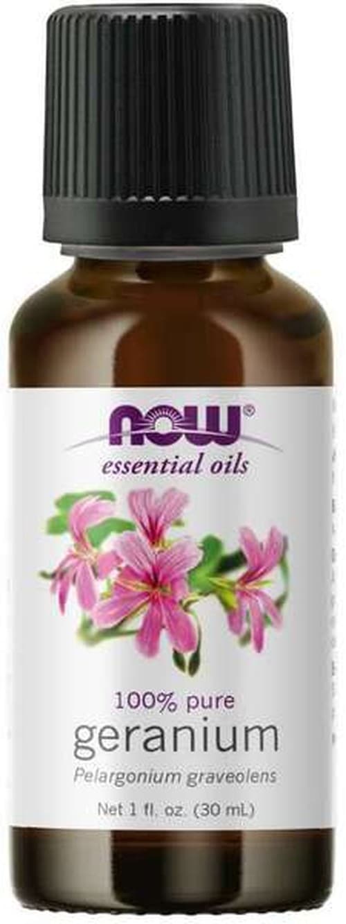 NOW Foods - Aceite esencial de geranio - 30ml – NOW Foods empaque