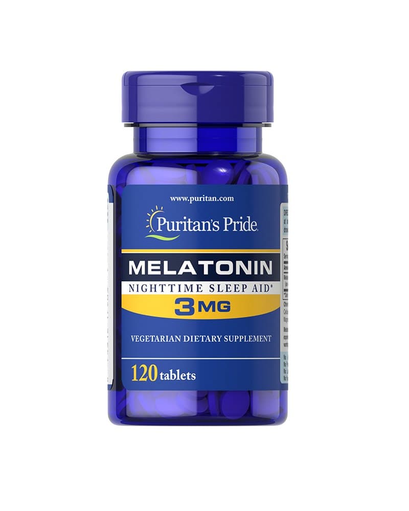 Puritan's Pride Melatonina 3mg 120 compresse – Puritan's Pride confezione