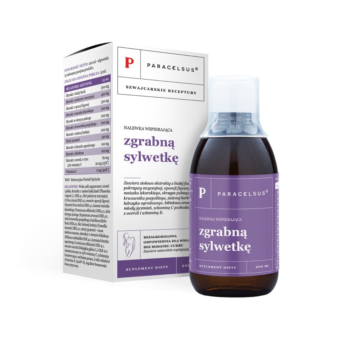 Aura Herbals Nalewka Paracelsusa: Zgrabna sylwetka 200ml – Aura Herbals confezione