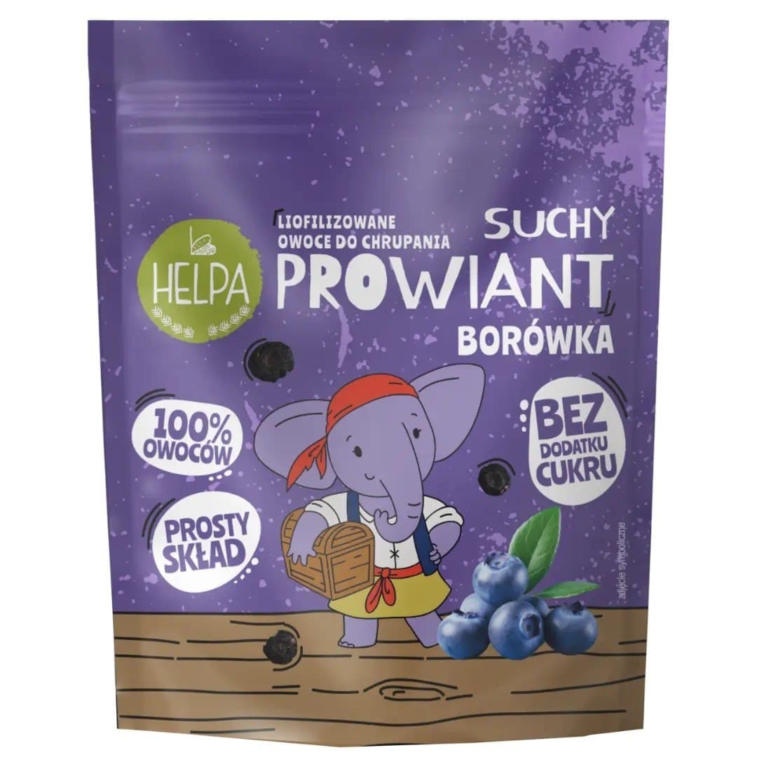 Helpa - Suszone borówki prowiant 9g – helpa opakowanie