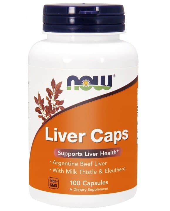 Now Foods Liver Caps 100 kapsler – NOW Foods embalagem