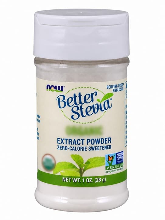 NOW Foods - Better Stevia sötningsmedel – förpackning