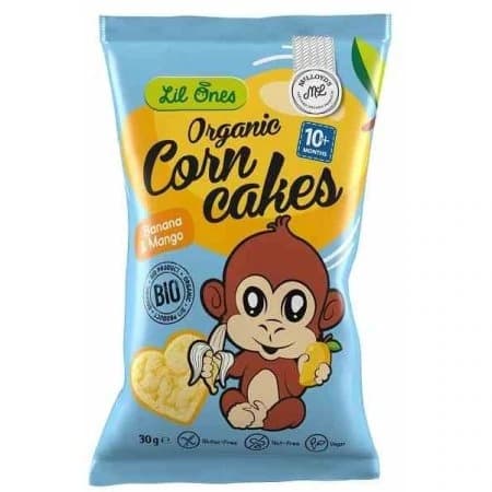 MCLLOYDS Corn Puffs Banana-Mango from 10 months gluten-free BIO 30 g | EKO WITAL – Lil Ones packaging