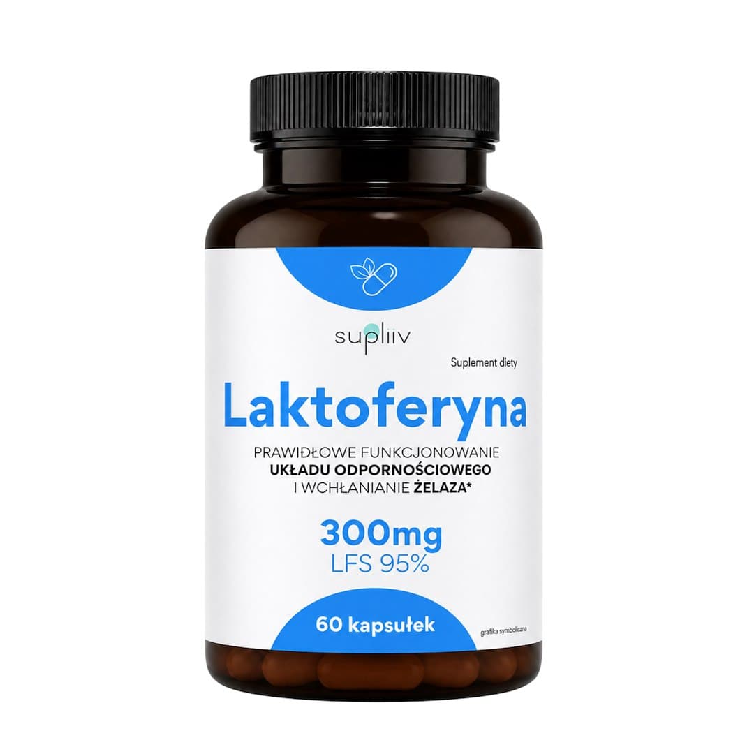 Supliiv - Lactoferrin - 60 Caps – Supliiv förpackning