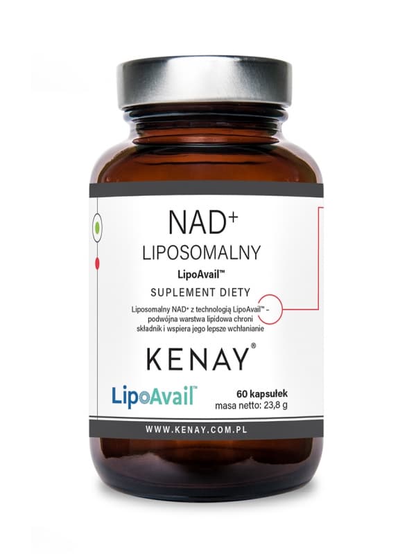 Kenay - Liposomalt NAD+ - 60 kapslar – förpackning