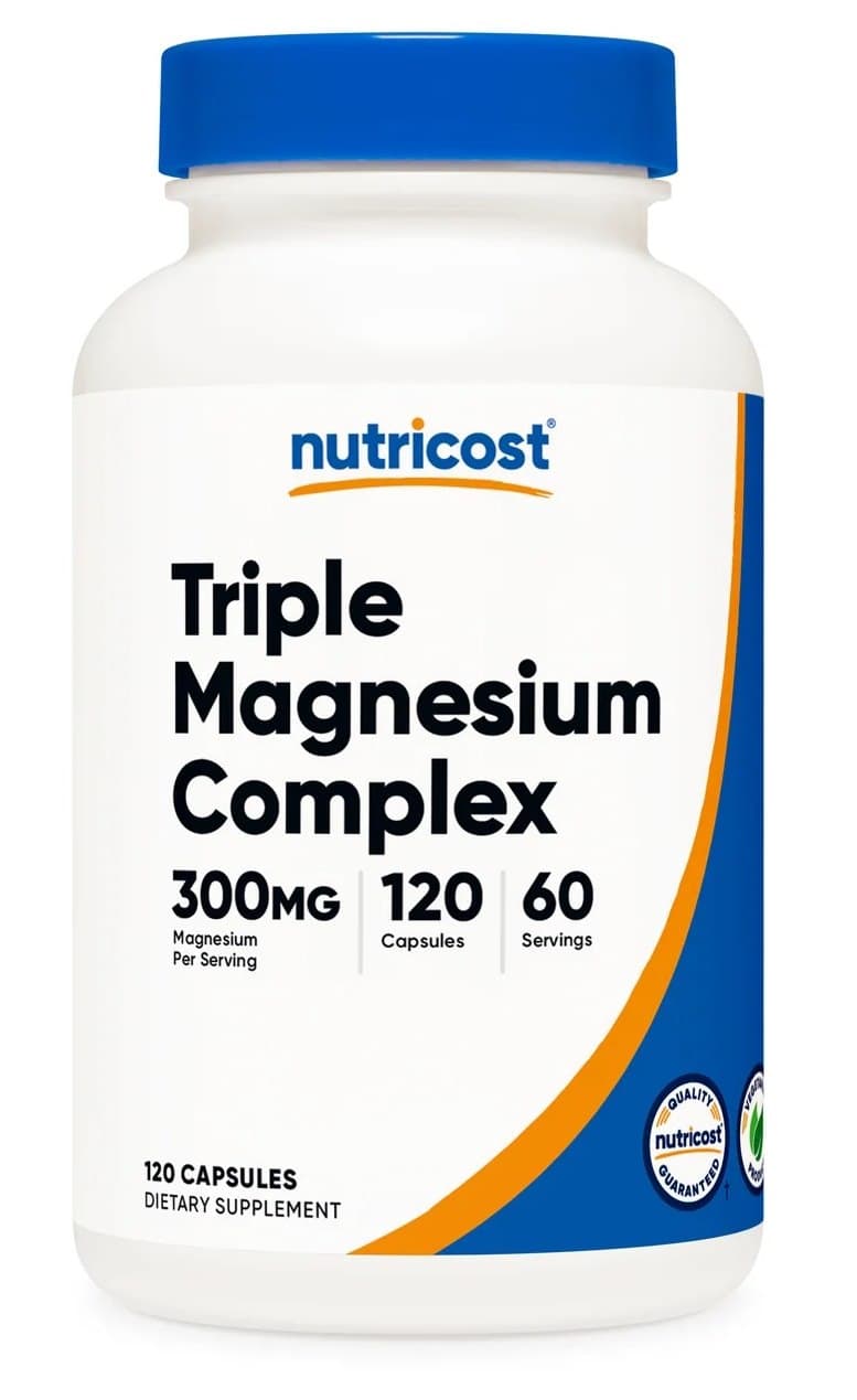 Nutricost - Triple Magnesium Complex - 120 Kapsułek – Nutricost opakowanie