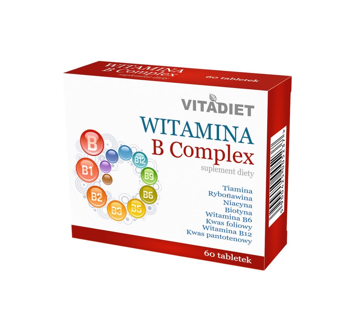 VITADIET Complexe de vitamines B 60 comprimés – VitaDiet packaging