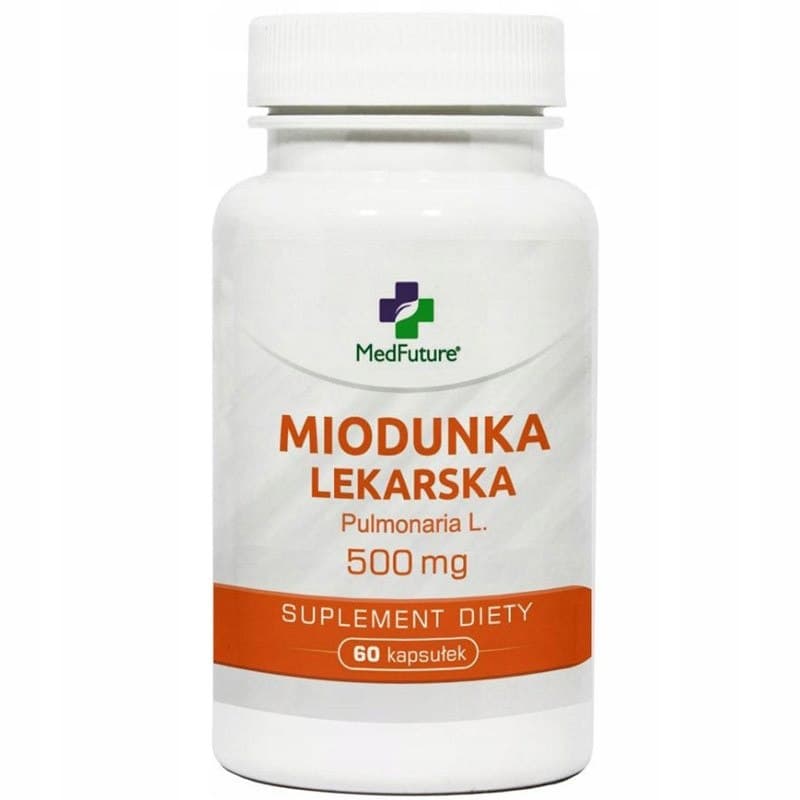 MedFuture Miodunka officinale 500mg 60 capsules – MedFuture packaging