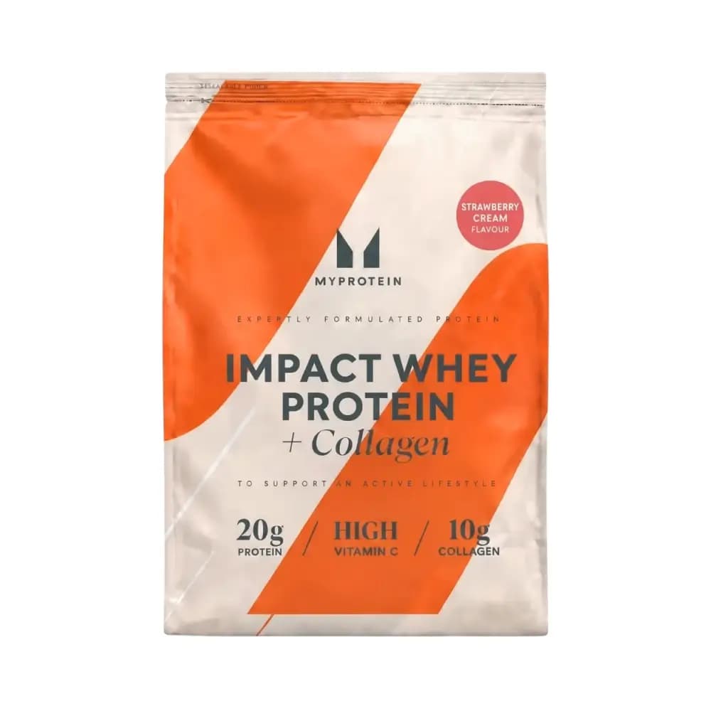 Myprotein Impact Whey Protein + Collagen – Myprotein förpackning