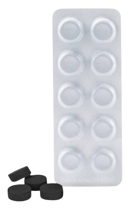 Aram Natura - Activated Charcoal - 10 tablets – Aram Natura förpackning