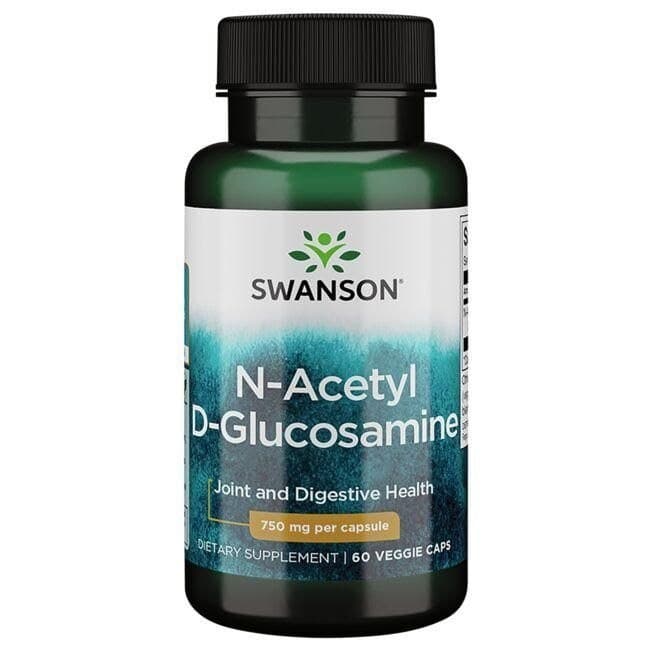 Swanson N-Acetyl D-Glucosamine 750mg - 60 Vegetarian Capsules – Swanson packaging