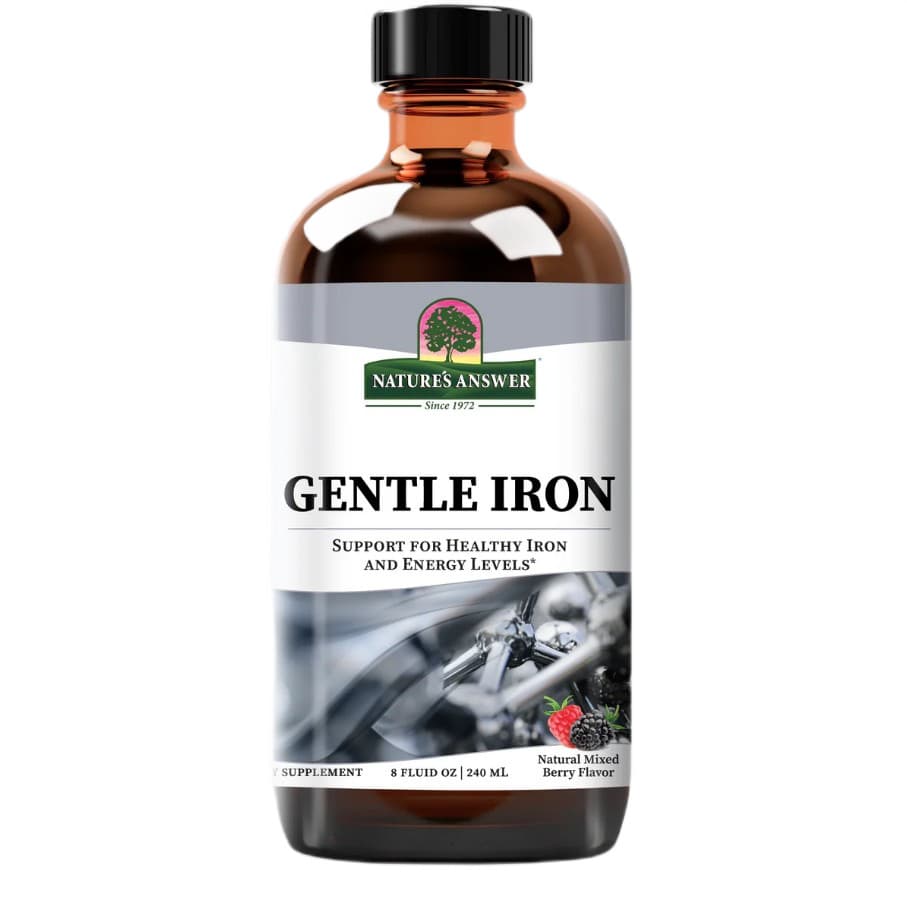 Nature's Answer - Gentle Iron, Natural Mixed Berry - 240 ml. – Nature's Answer opakowanie