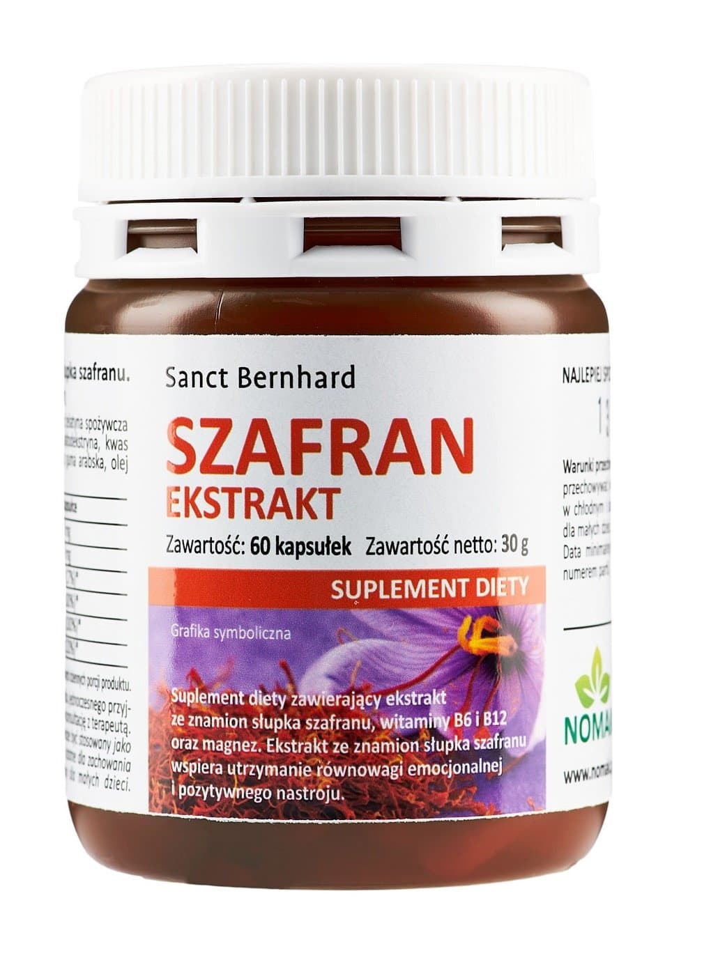 Kräuterhaus Sanct Bernhard - Herbal Supplement - 60 Caps – Kräuterhaus Sanct Bernhard förpackning