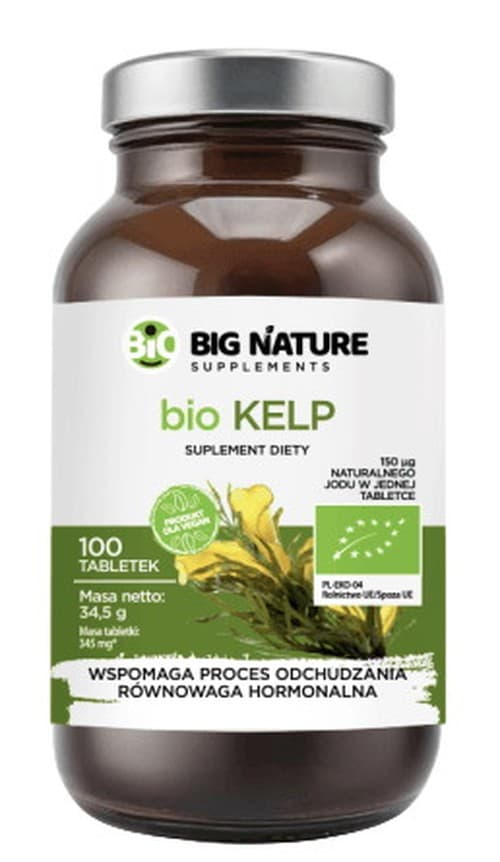Big Nature - Organic Kelp - 100 Tabletter – Big Nature packaging