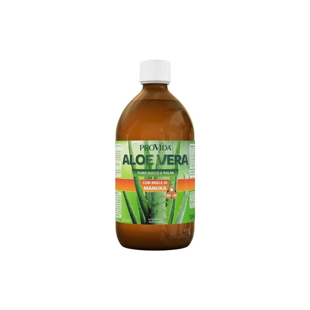 Manuka Medical - Bio Aloe Vera Saft mit Fruchtfleisch 500ml – Manuka Medical packaging