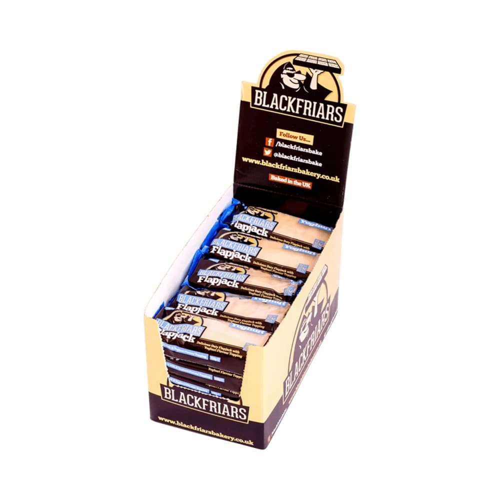 Blackfriars - Flapjacks 110g (25x110g) - Iogurte – Blackfriars embalagem