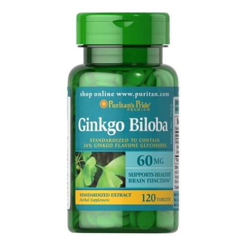 Puritan's Pride Ginkgo Biloba estratto standardizzato 120 compresse – Puritan's Pride confezione