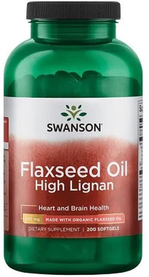 Swanson - Flaxseed Oil High Lignan - 200 Sgels – Swanson förpackning