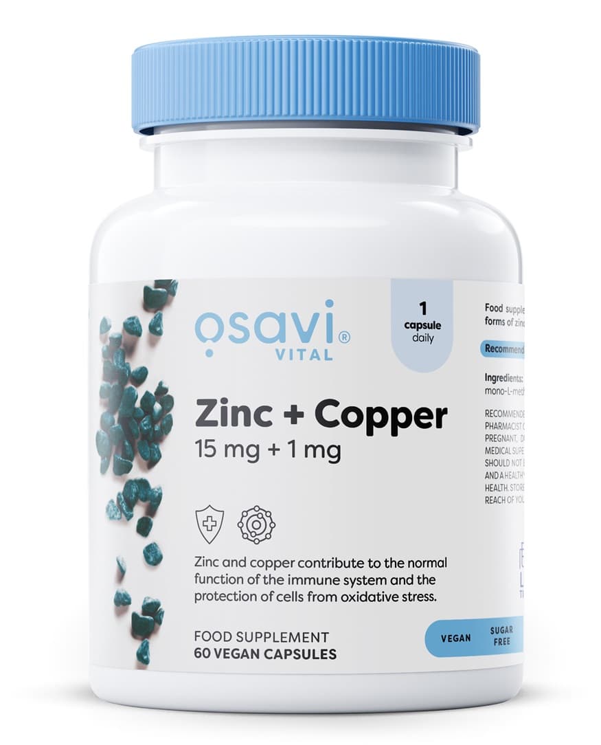 Osavi - Zinc + Copper 15mg + 1mg – Osavi opakowanie