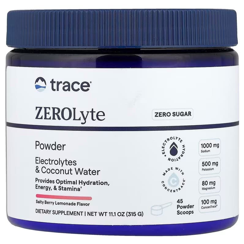 Trace Minerals - ZEROLyte Pulver – Trace Minerals Verpackung