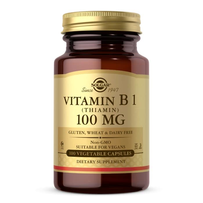 Solgar - Vitamin B1 (Thiamin) - 100 Vegetable Caps