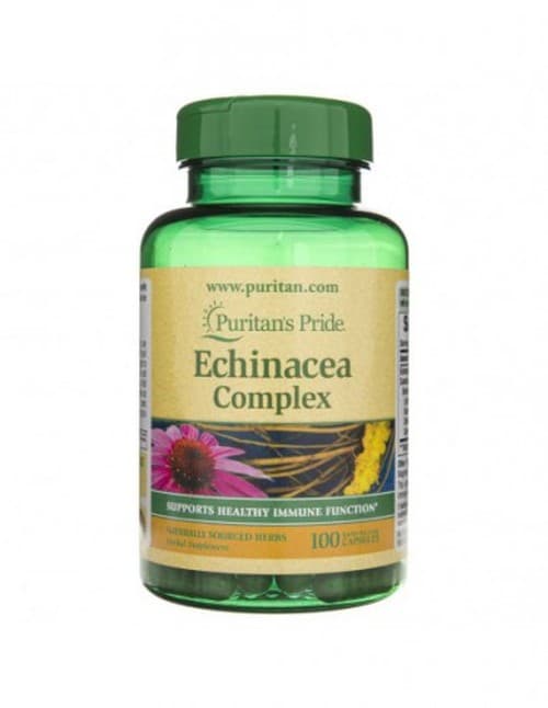 Puritan's Pride Echinacea Complex 450 mg 100 capsule – Puritan's Pride confezione