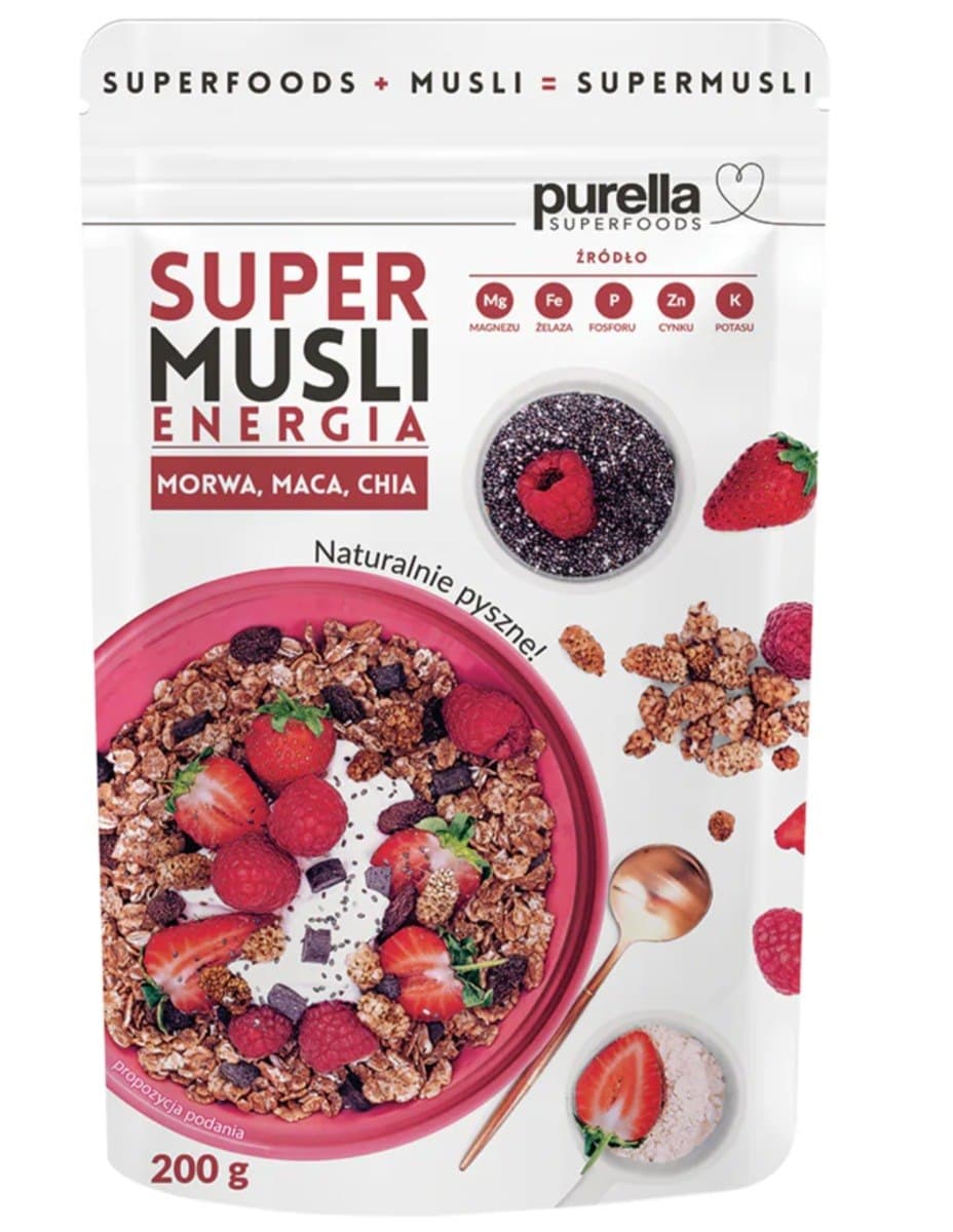 Purella Superfoods - Super Musli – Purella förpackning