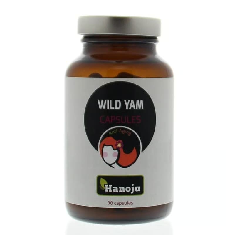 Hanoju - Vild yamsrod - 500 mg, 90 kapsler – emballage