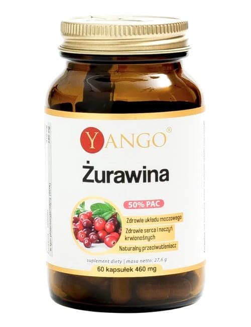 Yango Cranberry Extract 50% Proanthocyanidinen – 60 capsules – Yango packaging