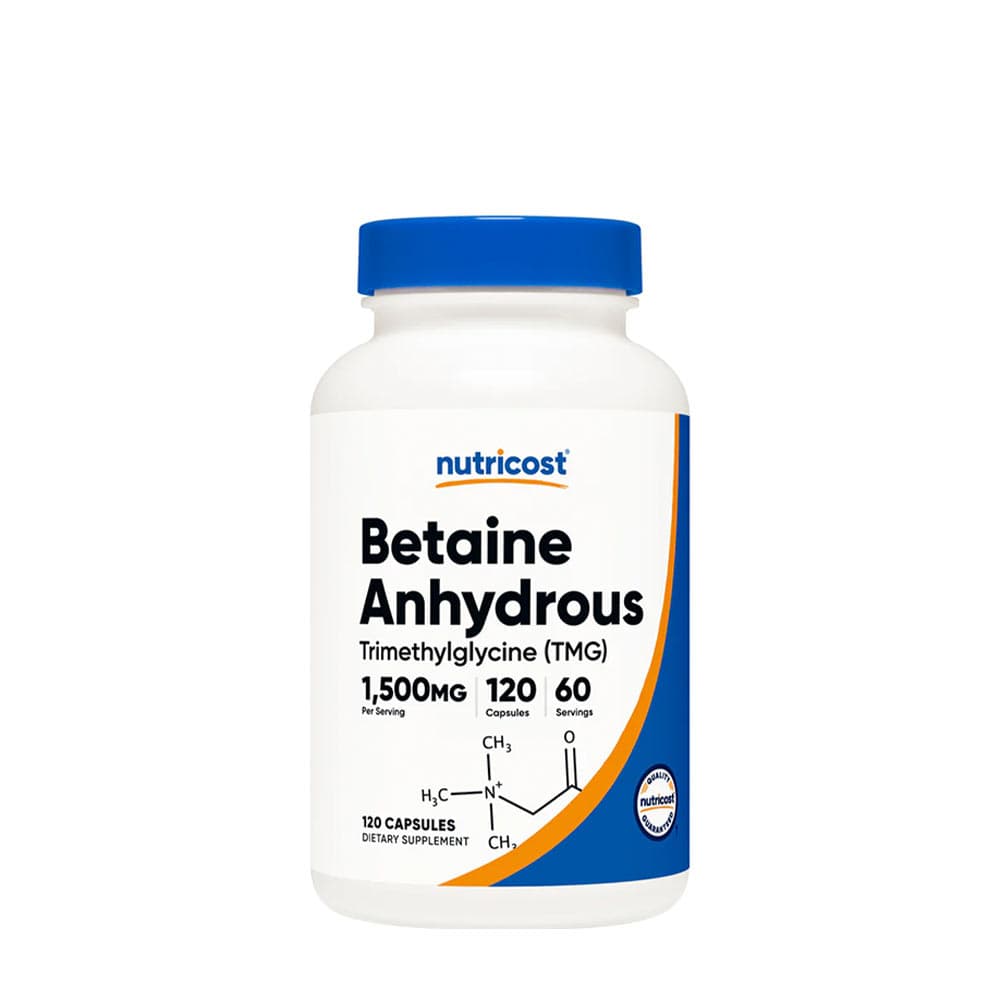 Nutricost Betaine Anhydrous 1500 mg – 120 Capsules – Nutricost packaging