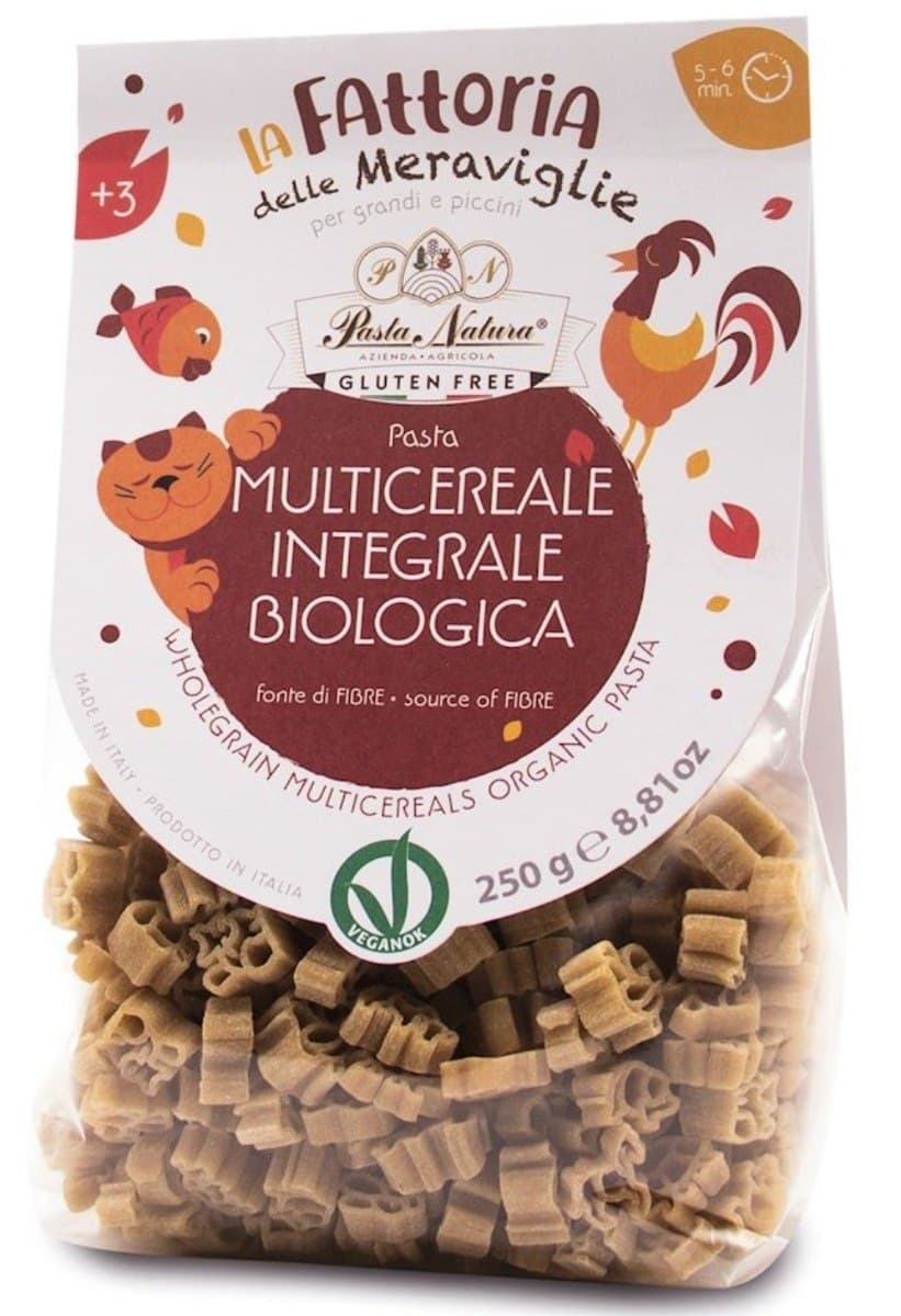 Pasta Natura - Multicereale Integrale Biologica - 250g – Pasta Natura förpackning