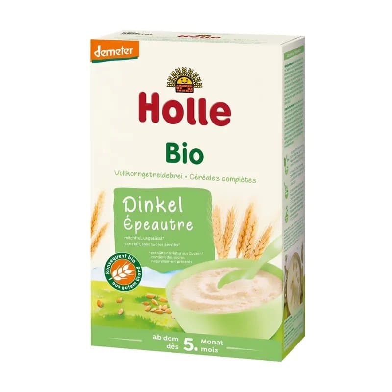 Holle - Bio Spelt Whole Grain Cereal - 250g – Holle förpackning