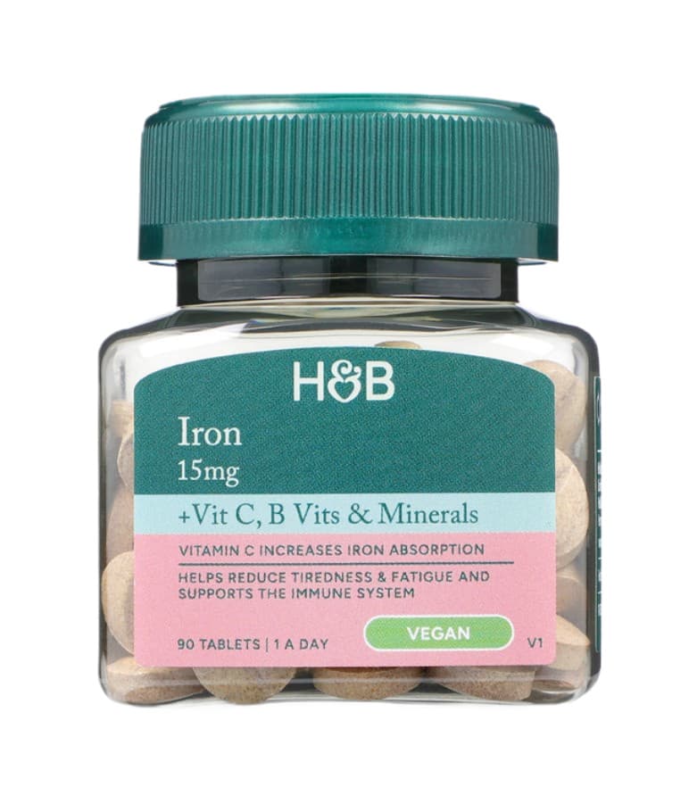 Holland & Barrett Iron 15mg With Vitamins & Minerals – Holland & Barrett empaque