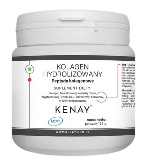 KENAY Kolagen hydrolizowany Peptydy Kolagenowe (165 g) – Kenay opakowanie
