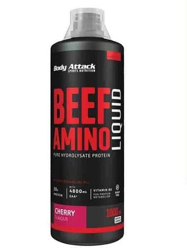 Body Attack - Flüssige Rinderaminosäuren – Body Attack Verpackung